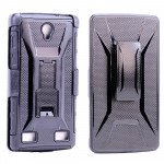 Wholesale ZTE ZMAX 2 Z958 Armor Holster Combo Belt Clip Case (Black)